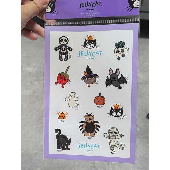 NWT jellycat official Halloween sticker Limited EDITION VHTF - Picture 1 of 1